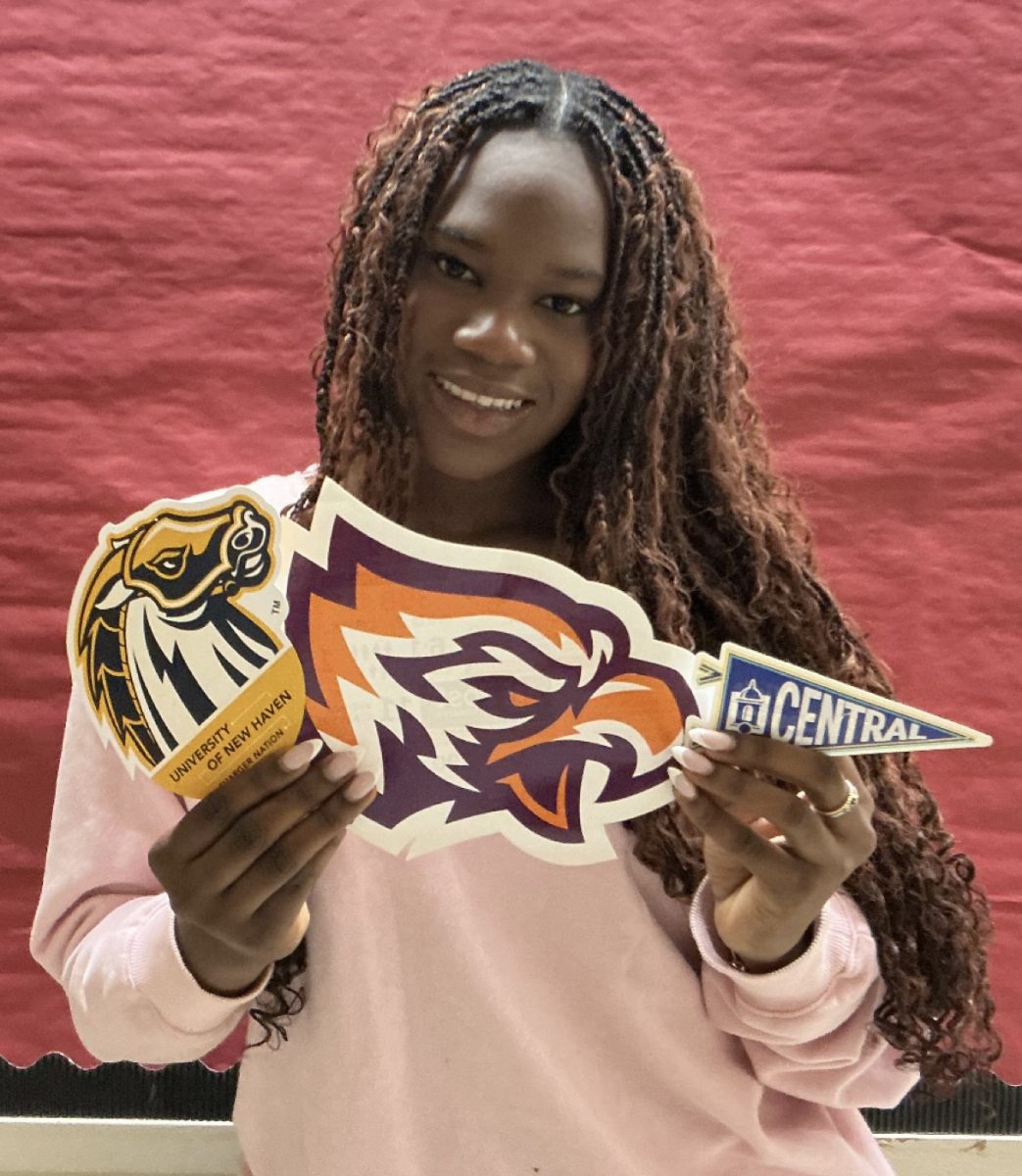 Senior Moiyan Williams, like many of her classmates, is waiting to hear about her possibilities for college for next year.