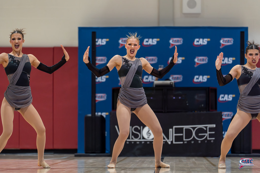 The Branford Dance team is completing another successful year, winning a state title in one category and finishing second in another. They are shown here performing at the state championships last month.