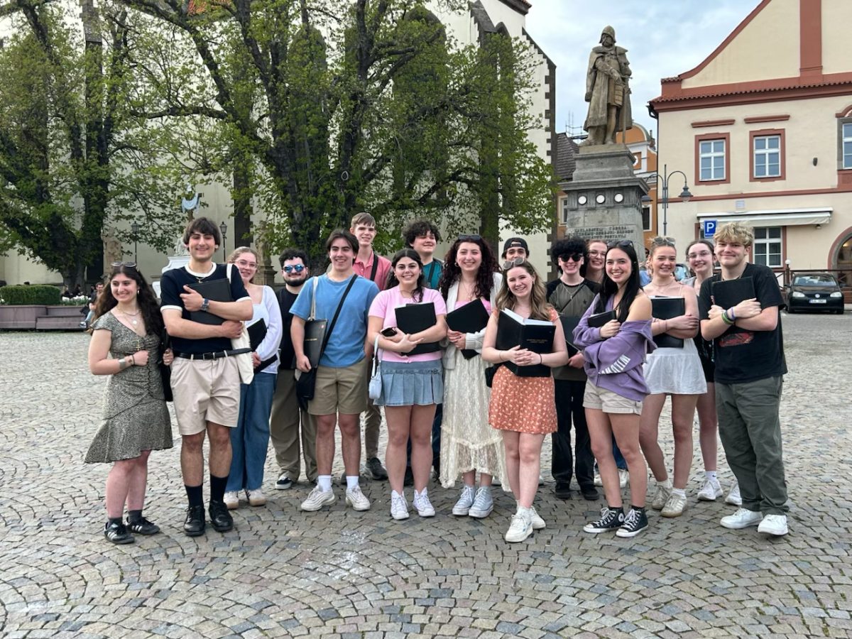 Branford Public Schools was recently honored for its district-wide music program, including the Music Makers choral group at BHS, shown above.